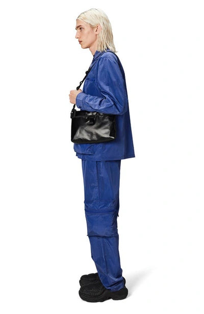 Shop Rains Sibu Musette Waterproof Messenger Bag In Black