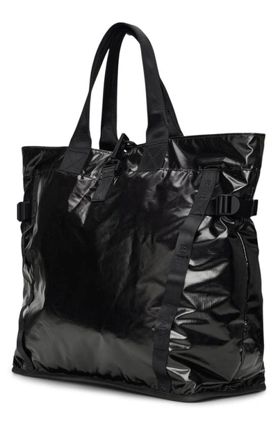 Shop Rains Sibu Waterproof Shopper Bag In Black