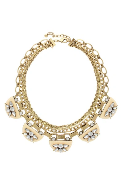Shop Olivia Welles Naomi Crescent Necklace In Gold