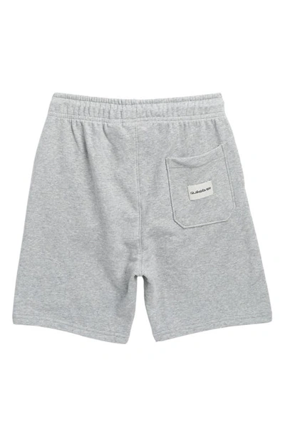 Shop Quiksilver Kids' Easy Day Track Shorts In Light Grey Heather