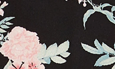 Shop Flora Nikrooz Flora By  Annie Short Sleeve & Capri Print Pajamas In Black