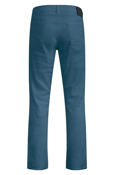 Shop Hudson Blake Slim Straight Stretch Twill Pants In Blue Stone