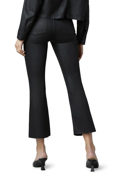 Dl1961 Bridget Instasculpt High Waist Crop Bootcut Jeans In Black Coated Raw