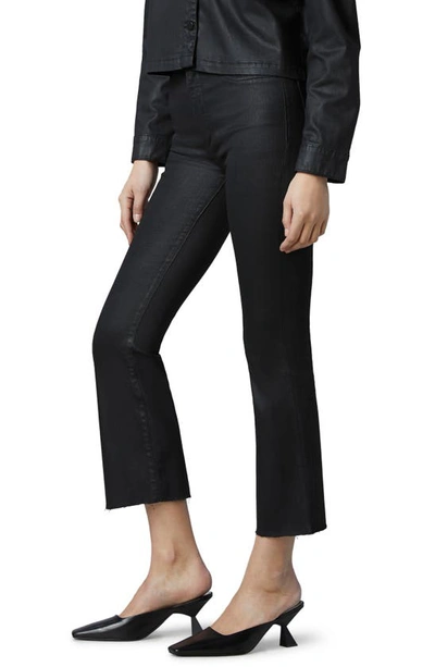 Dl1961 Bridget Instasculpt High Waist Crop Bootcut Jeans In Black Coated Raw