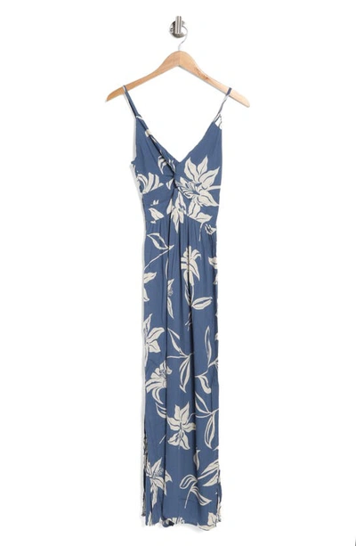 Shop Angie Front Twist Maxi Dress In Blue