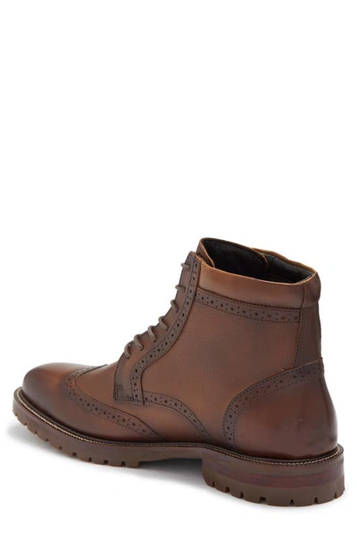 Shop Johnston & Murphy Stratford Wingtip Leather Boot In Tan