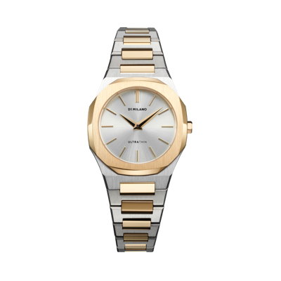 Shop D1 Milano Watch Ultra Thin 30mm In Gold/silver