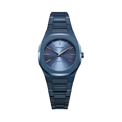 Shop D1 Milano Watch Ultra Thin 30mm In Blue