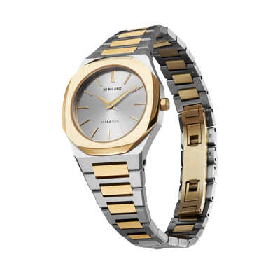 D1 Milano Watch Ultra Thin 30mm In Gold/silver