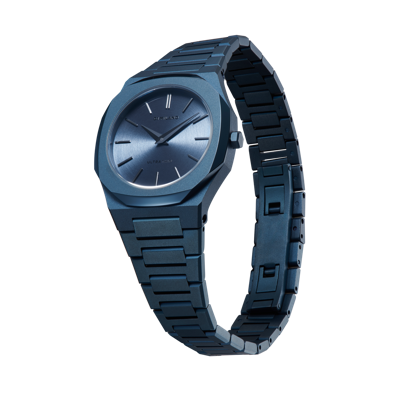 Shop D1 Milano Watch Ultra Thin 30mm In Blue