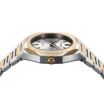 Shop D1 Milano Watch Ultra Thin 30mm In Gold/silver