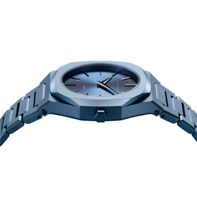 Shop D1 Milano Watch Ultra Thin 30mm In Blue
