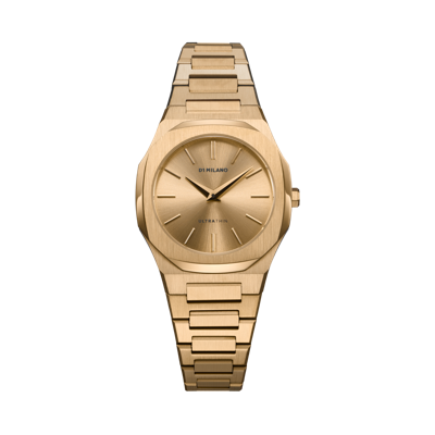 Shop D1 Milano Watch Ultra Thin 30mm In Gold