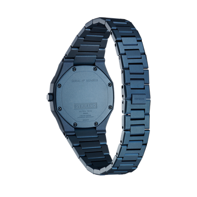 Shop D1 Milano Watch Ultra Thin 30mm In Blue