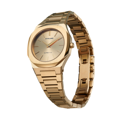 Shop D1 Milano Watch Ultra Thin 30mm In Gold
