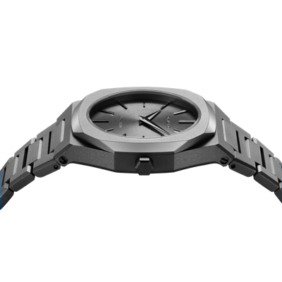 Shop D1 Milano Watch Ultra Thin 30mm In Gun Metal