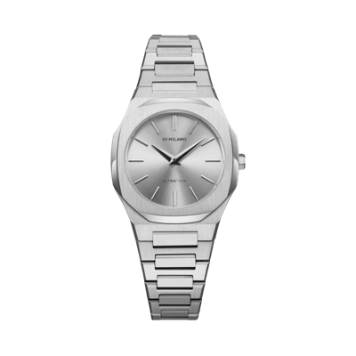 Shop D1 Milano Watch Ultra Thin 30mm In Silver