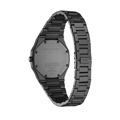 Shop D1 Milano Watch Ultra Thin 30mm In Gun Metal