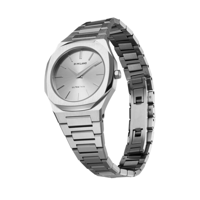 Shop D1 Milano Watch Ultra Thin 30mm In Silver