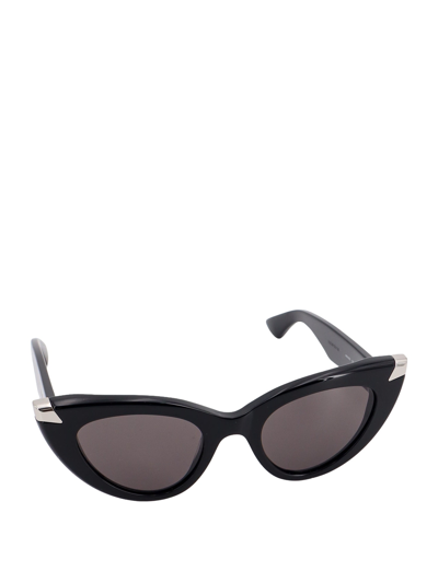 Shop Alexander Mcqueen Punk Rivet Sunglasses In Black