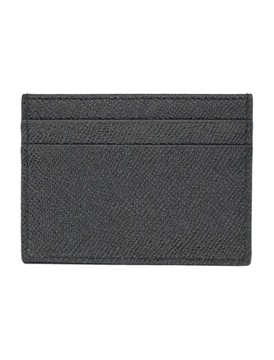 Shop Dolce & Gabbana Mini Plaque Cardholder In Black