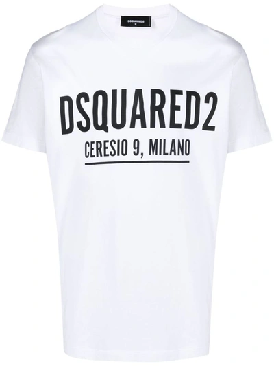 Shop Dsquared2 Ceresio 9 Cool Cotton T-shirt In White
