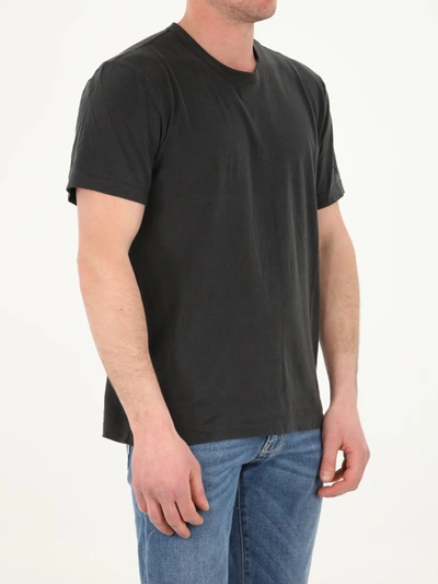 Shop James Perse Lead Grey Cotton T-shirt