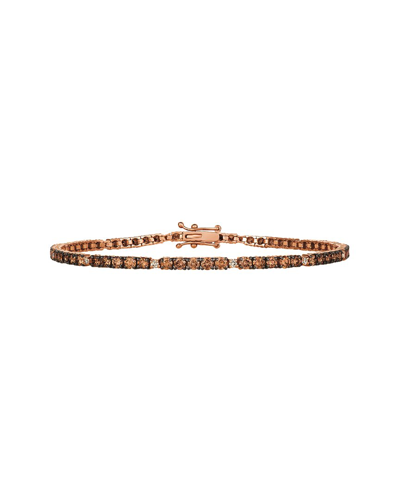 Le Vian Chocolate Diamonds 14k Rose Gold 4.30 Ct. Tw. Diamond Tennis Bracelet