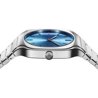 D1 Milano Watch Square Bracelet 37 Mm In Blue/silver
