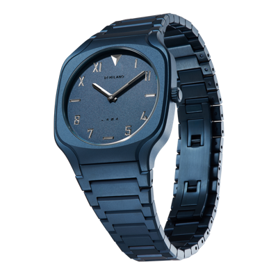 D1 Milano Watch Square Bracelet 37 Mm In Blue