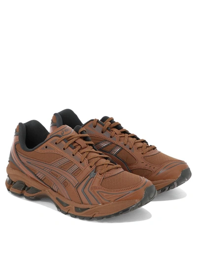 Shop Asics "gel-kayano 14" Sneakers In Brown