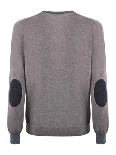 Shop Fay Sweater In Tortora/grigio