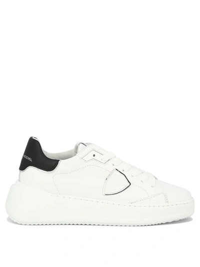 Shop Philippe Model "tres Temple" Sneakers In White