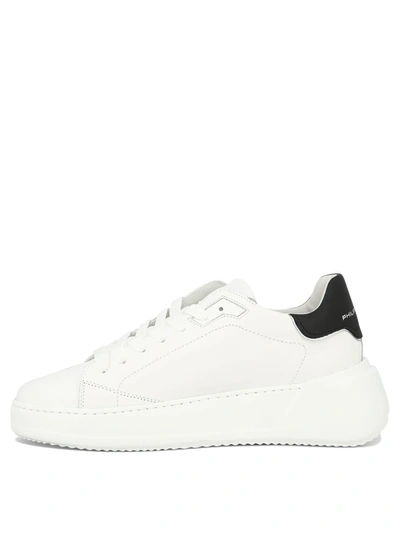 Shop Philippe Model "tres Temple" Sneakers In White