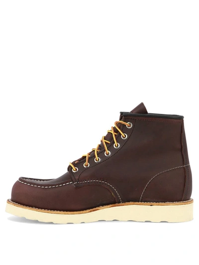 Shop Red Wing Shoes "6 Inch Moc" Lace-up Boots In Brown