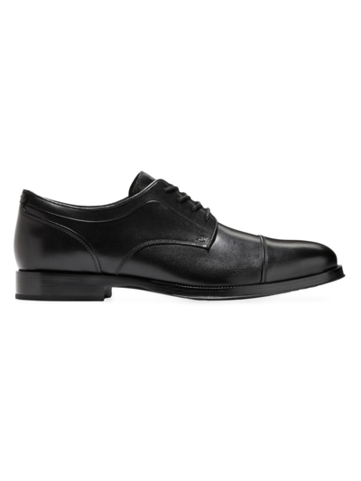Shop Cole Haan Men's Carnegie Cap-toe Oxfords In Black