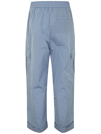 Shop Herno Cargo Pants In Light Blue