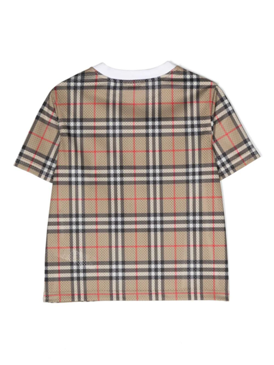 Shop Burberry Kb5 Percy T-shirt In Archive Beige Ip Chk