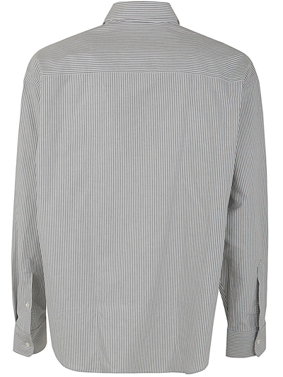 Shop Ami Alexandre Mattiussi Boxy Fit Shirt In Black Natural White