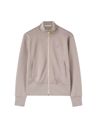 Shop Palm Angels Monogram Zipped Track Jacket In Lilac