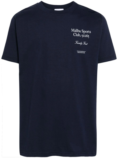 Shop Family First Milano Malibu T-shirt In Dark Blue