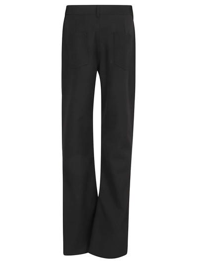 Shop Balmain Lw Gdp Bootcut Pants In Pa Noir