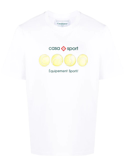 Shop Casablanca Casa Sport Tennis Balls Printed T-shirt