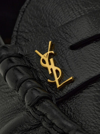 Shop Saint Laurent Le Loafer 15 Moc In Black