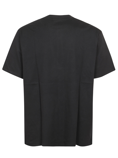 Shop Balmain Star Print T-shirt - Straight Fit In Eab Noir Blanc