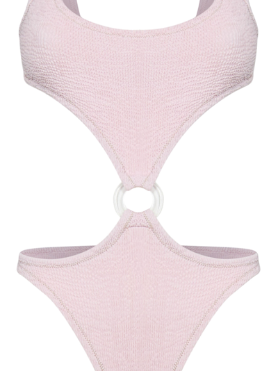 Shop Reina Olga Augusta Scrunch Swimsuit In Pink