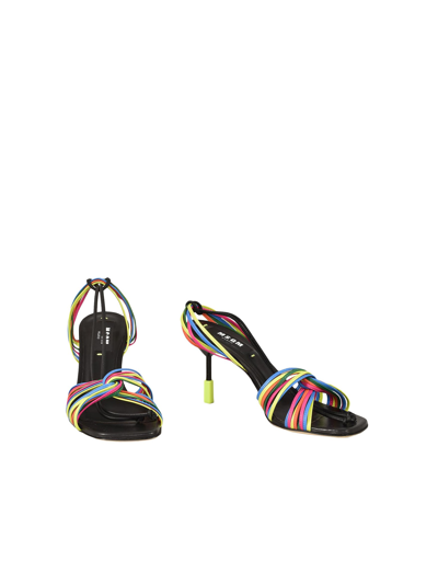 Shop Msgm Womens Multicolor Sandals
