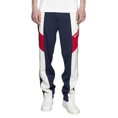 Shop Palm Angels Colorblock Track Pants In Blue