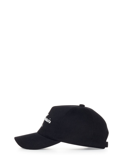 Shop Balmain Signature Hat In Black