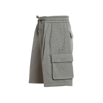 Shop Dolce & Gabbana Track Shorts In Gray